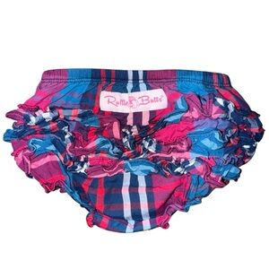 Ruffle Butts Colorful Plaid Ruffle Shorts